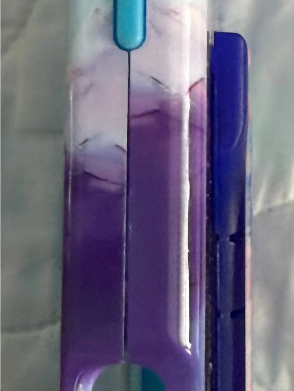Shockproof Purple & Blue Marble Phone Case with Stand